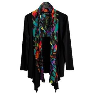 ROXANNE AUSTRALIA LAGENLOOK COLORFUL CARDIGAN JACKET TOPPER SZ 10
